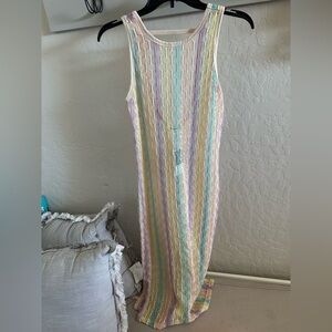 Multicolor Sleeveless Bikini cover up